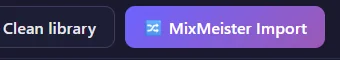 The MixMeister Import button in the RideComposer music library
